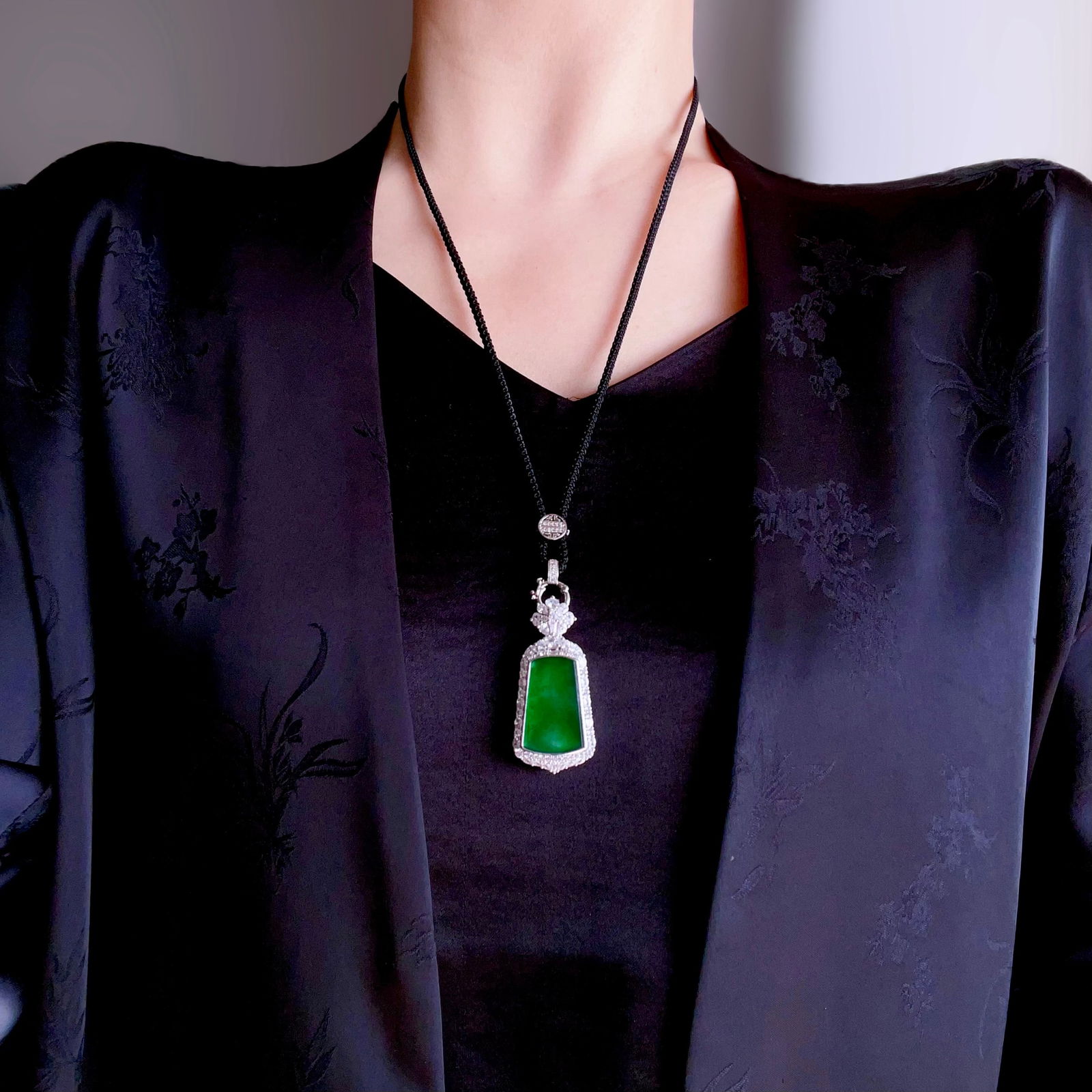 Natural Jadeite Pendant - 9
