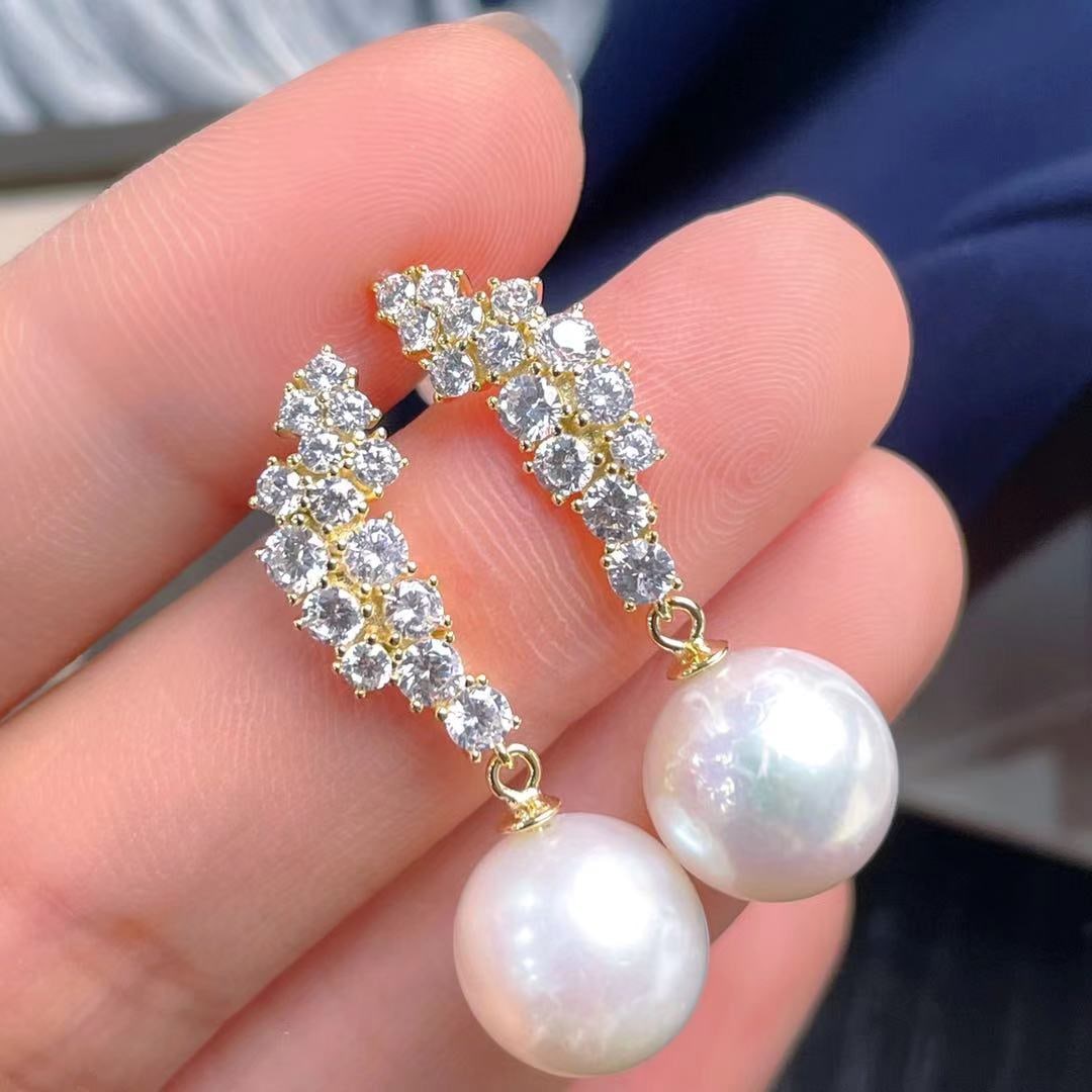 925 Sterling Silver Pearl Earrings - 4