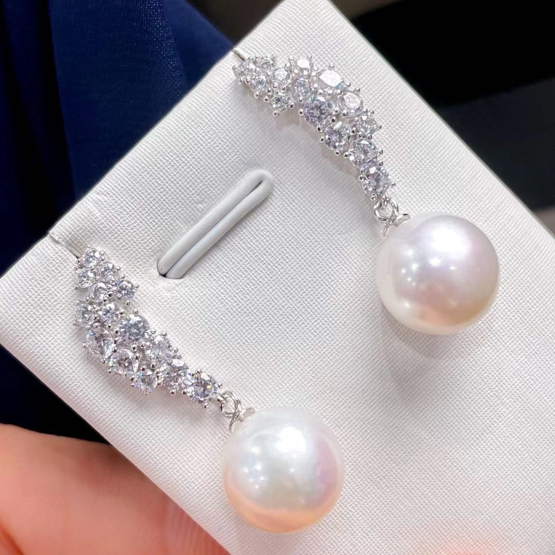 925 Sterling Silver Pearl Earrings - 5