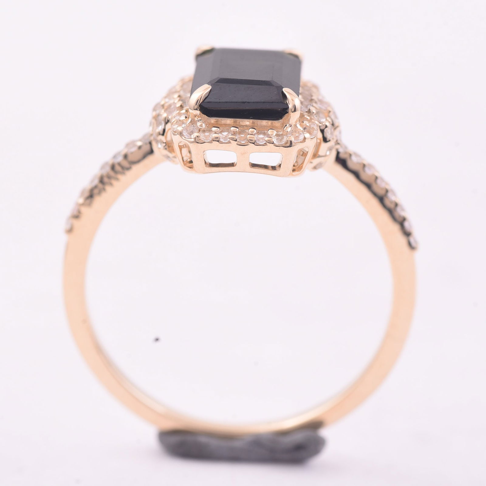 1.71 Ct Octagon Tourmaline 9K Gold Ring - 4