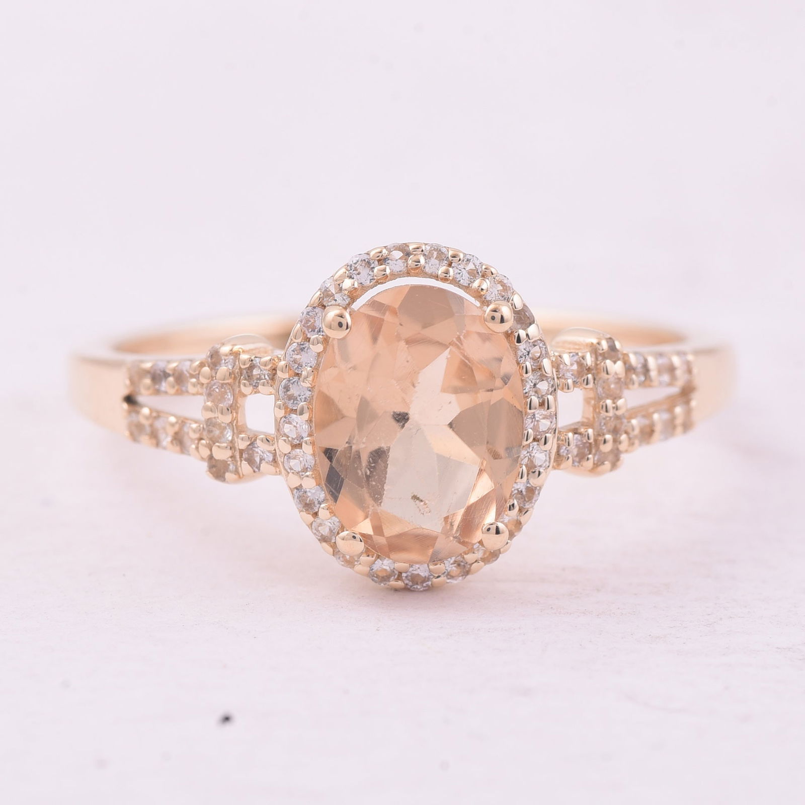 1.24 Ct Oval Tourmaline 9K Gold Ring: 1.24 Total Carat Tourmaline 9K Gold Ring Specifications - Total Weight 1.861 g - Center Gemstone Tourmaline - Gemstone Carat Weight 1.04 Carats - Gemstone Measurements 8X6 mm - Additional Gemstones