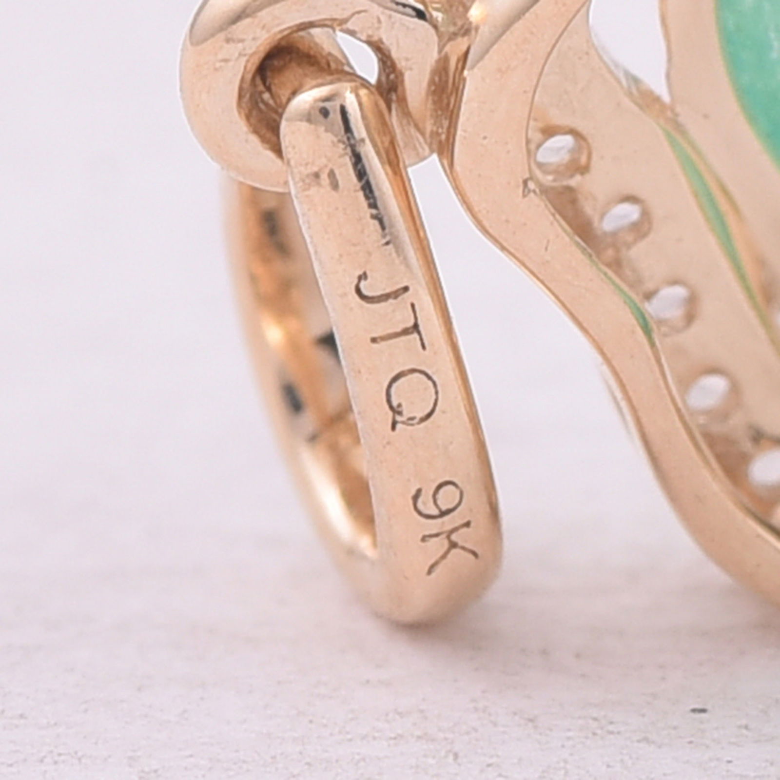 2.00 Ct Round Emerald 9K Gold Pendant - 5