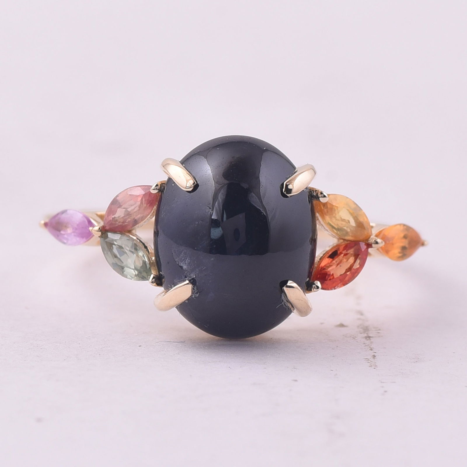 5.74 Ct Oval Sapphire 9K Gold Ring: 5.74 Total Carat Sapphire 9K Gold Ring Specifications - Total Weight 2.775 g - Center Gemstone Sapphire - Gemstone Carat Weight 5.12 Carats - Gemstone Measurements 11X8.90X6.60 mm - Additional Gemston