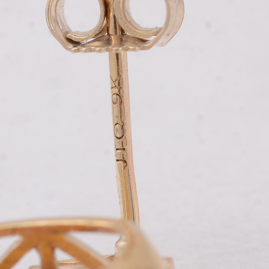 4.47 Ct Cushion B.R Fire Opal 9K Gold Earrings - 5