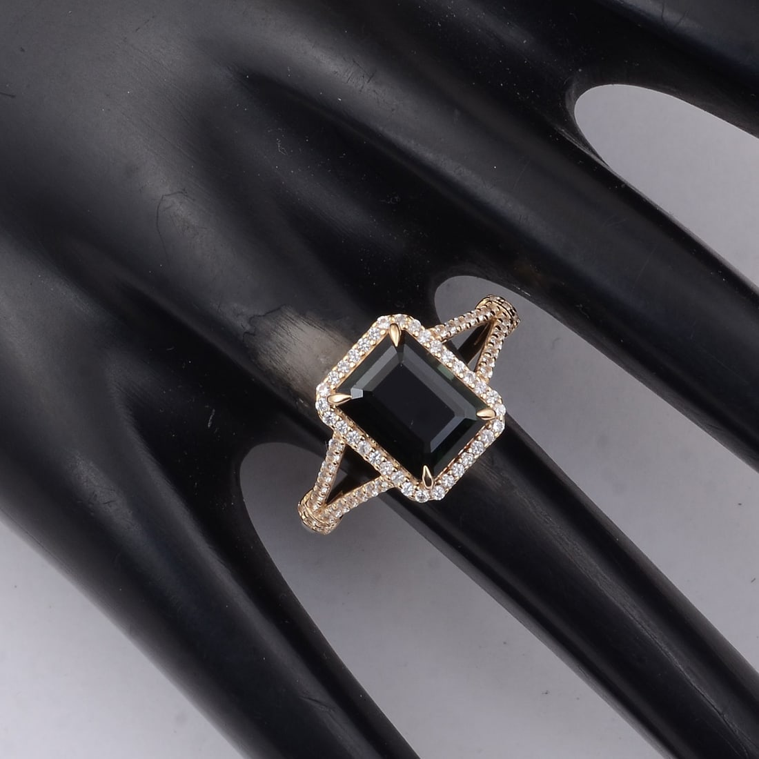 2.91 Ct Octagon Tourmaline 9K Gold Ring - 2