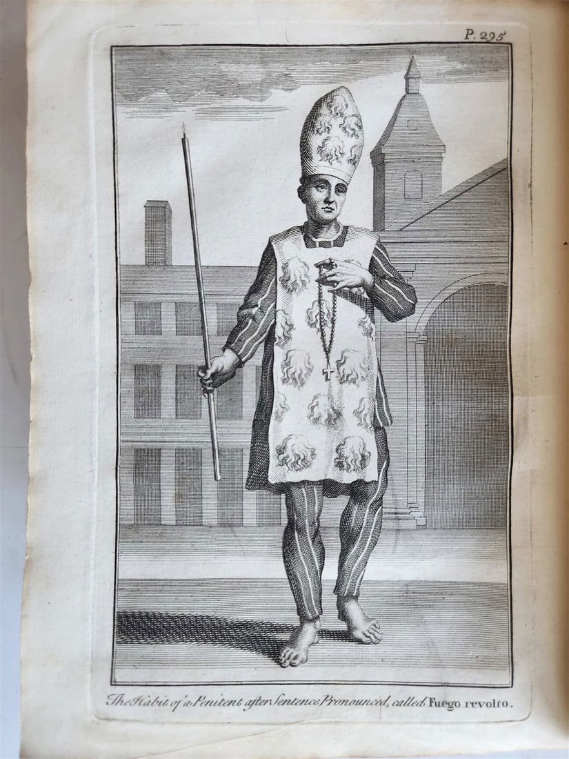 1731 HISTORY of INQUISITION in ENGLISH by Limborch antique ILLUSTRATED - 10