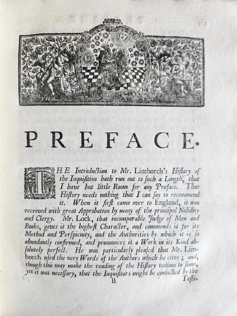 1731 HISTORY of INQUISITION in ENGLISH by Limborch antique ILLUSTRATED - 16