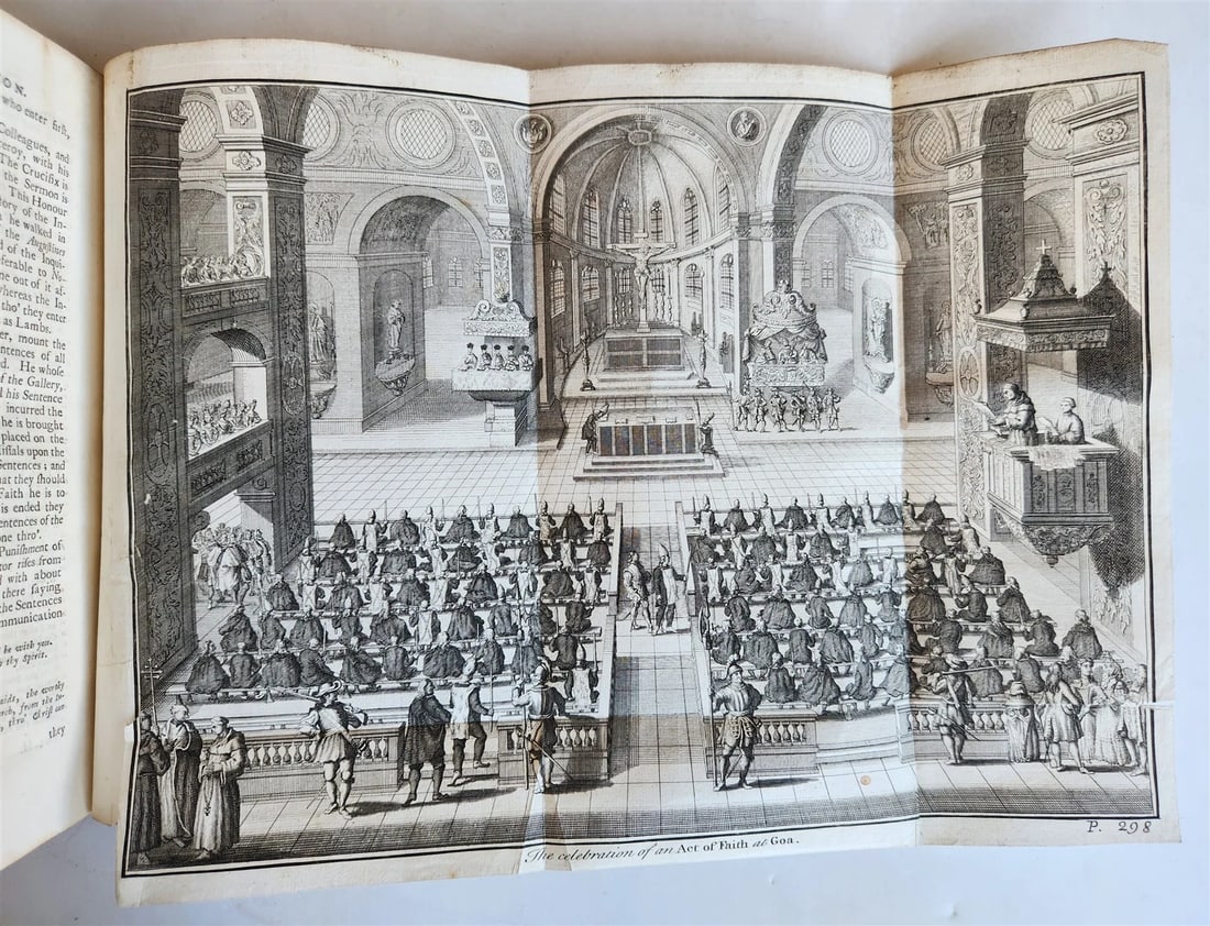 1731 HISTORY of INQUISITION in ENGLISH by Limborch antique ILLUSTRATED - 5