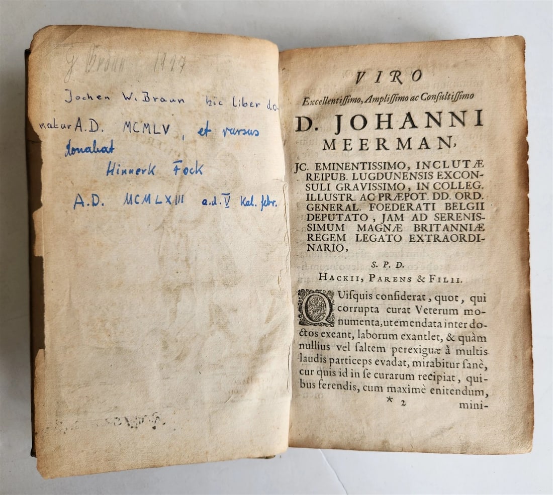 1668 ROMAN HISTORY by Velleius Paterculus antique ARMORIAL VELLUM BINDING - 5