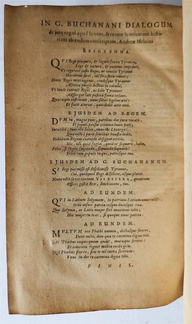 1643 SCOTTISH HISTORY GEORGE BUCHANAN antique Rerum Scoticarum historia VELLUM - 5