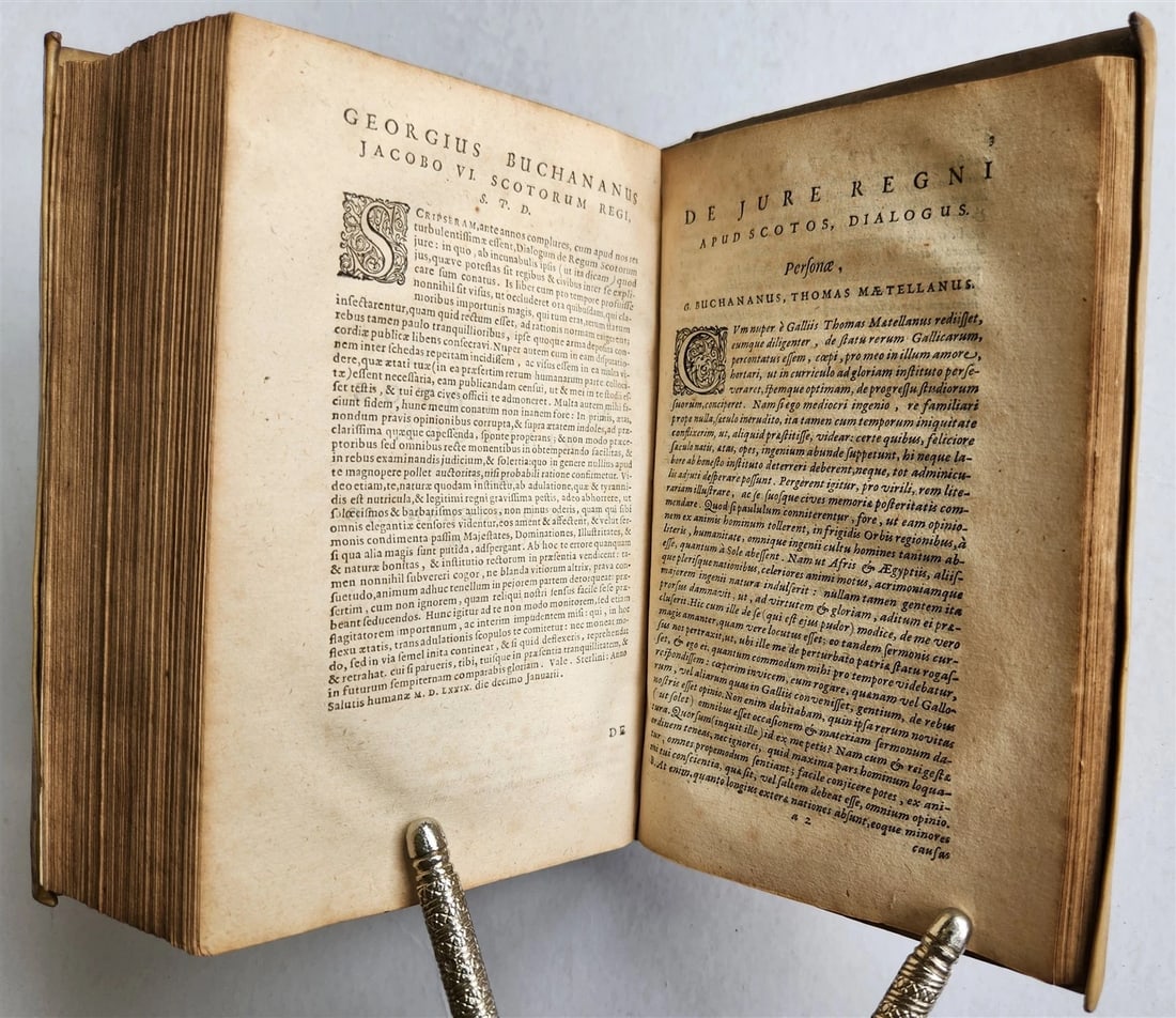 1643 SCOTTISH HISTORY GEORGE BUCHANAN antique Rerum Scoticarum historia VELLUM - 6