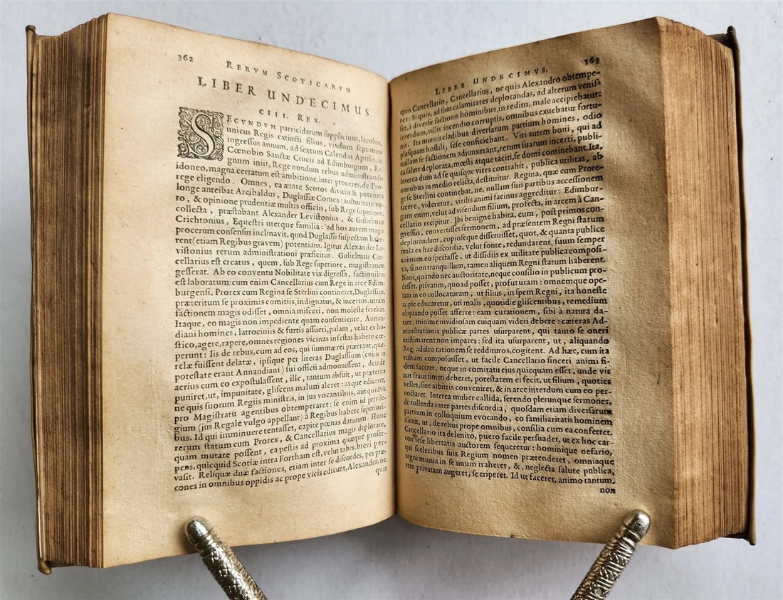 1643 SCOTTISH HISTORY GEORGE BUCHANAN antique Rerum Scoticarum historia VELLUM - 7