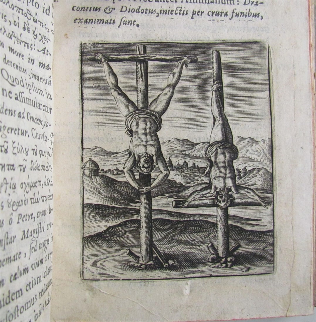 1602 DE CRUCE LIBRI TRES by Justus LIPSIUS antique ILLUSTRATED w/ 19 WOODCUTS - 10