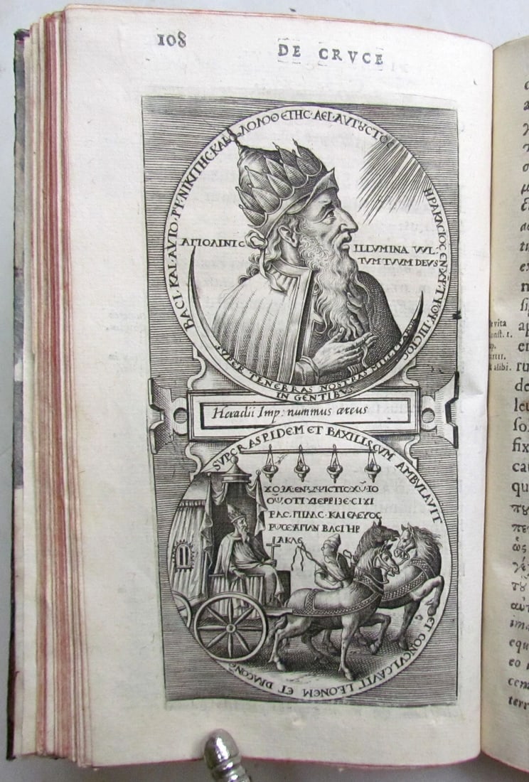 1602 DE CRUCE LIBRI TRES by Justus LIPSIUS antique ILLUSTRATED w/ 19 WOODCUTS - 14