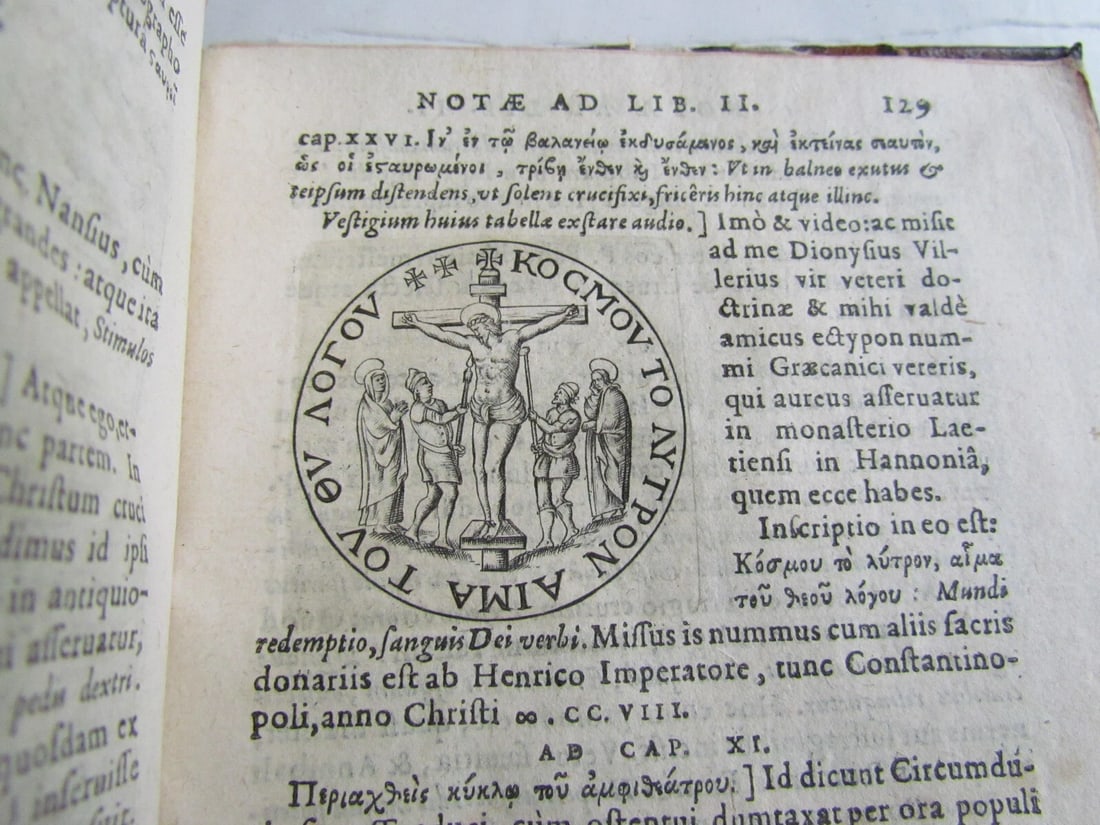 1602 DE CRUCE LIBRI TRES by Justus LIPSIUS antique ILLUSTRATED w/ 19 WOODCUTS - 17