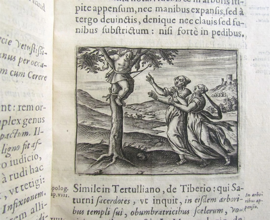 1602 DE CRUCE LIBRI TRES by Justus LIPSIUS antique ILLUSTRATED w/ 19 WOODCUTS - 4