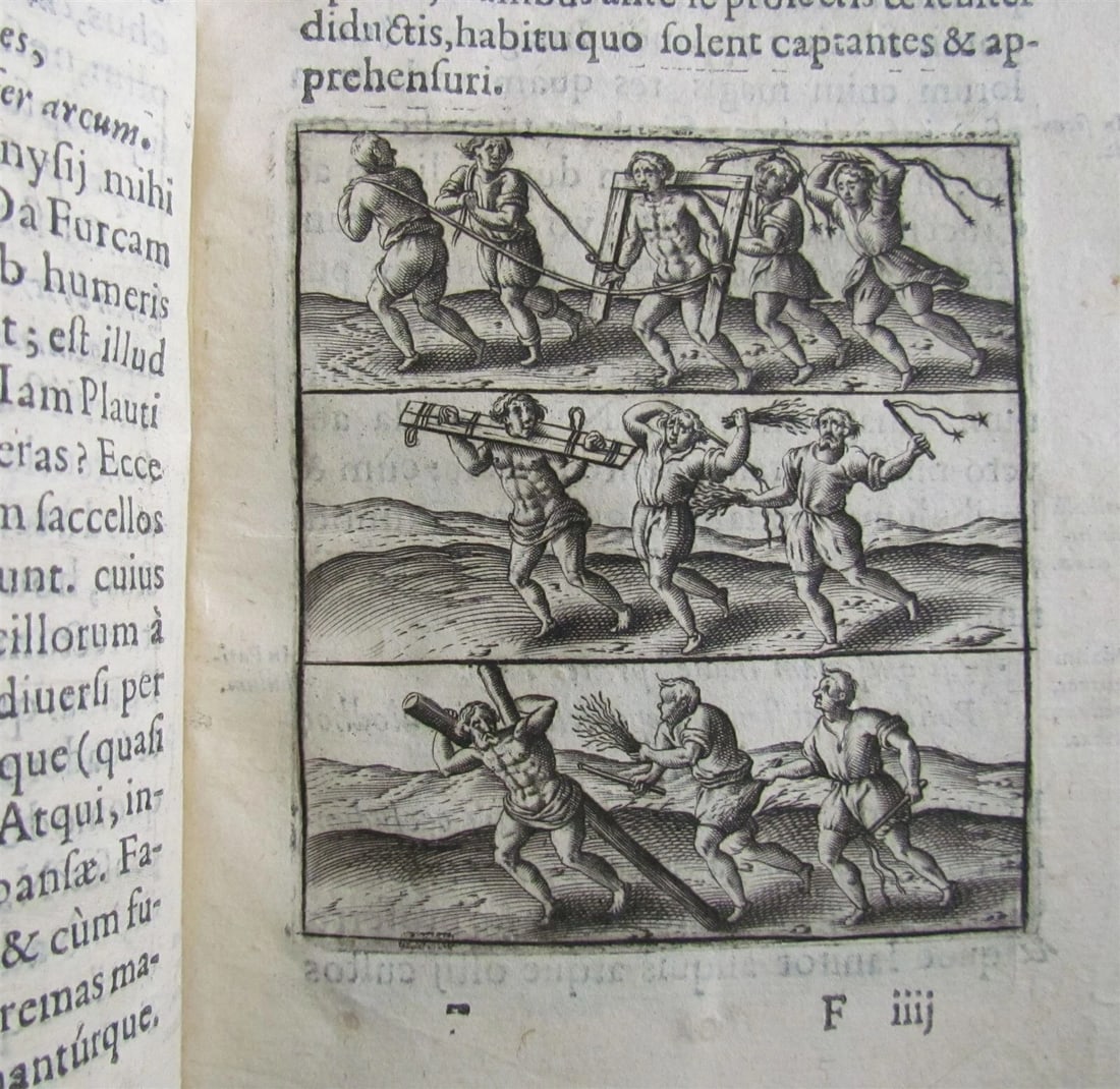 1602 DE CRUCE LIBRI TRES by Justus LIPSIUS antique ILLUSTRATED w/ 19 WOODCUTS - 8