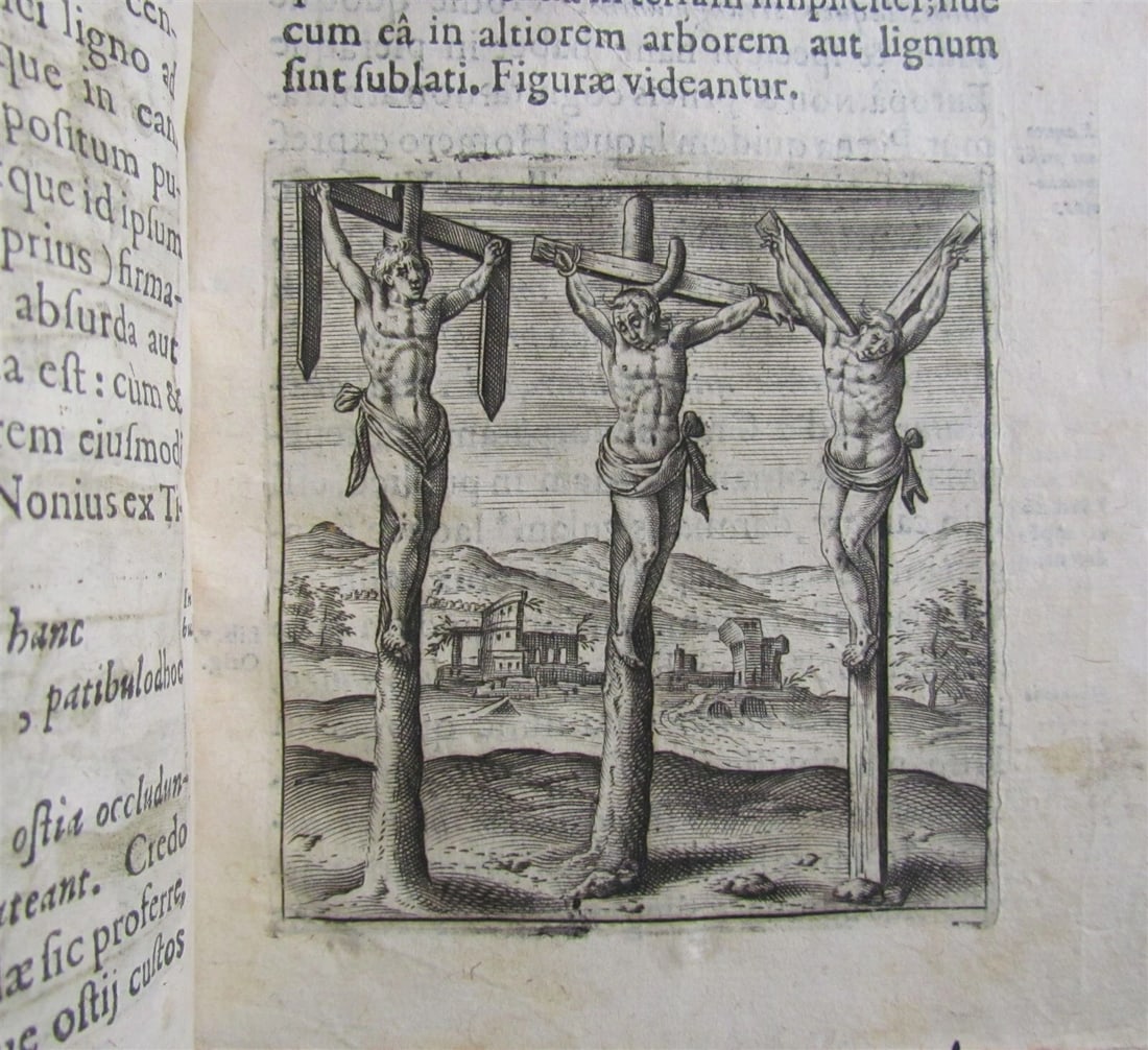 1602 DE CRUCE LIBRI TRES by Justus LIPSIUS antique ILLUSTRATED w/ 19 WOODCUTS - 9
