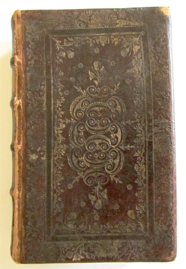 1769 PUBLII OVIDII NASONIS ELEGUAE TRISTIUM JESUIT antique DECORATIVE BINDING (1 of 7)