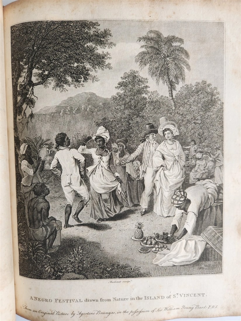 1794 HISTORY of BRITISH COLONIES in WEST INDIES ILUSTRATED antique 2 VOLS - 5