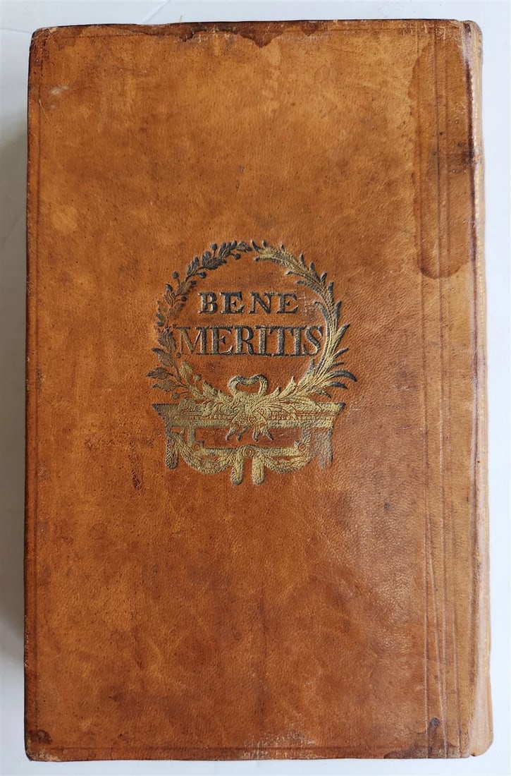 1791 HORACE Epistle to the Pisones in GERMAN antique ARMORIAL BINDING - 3