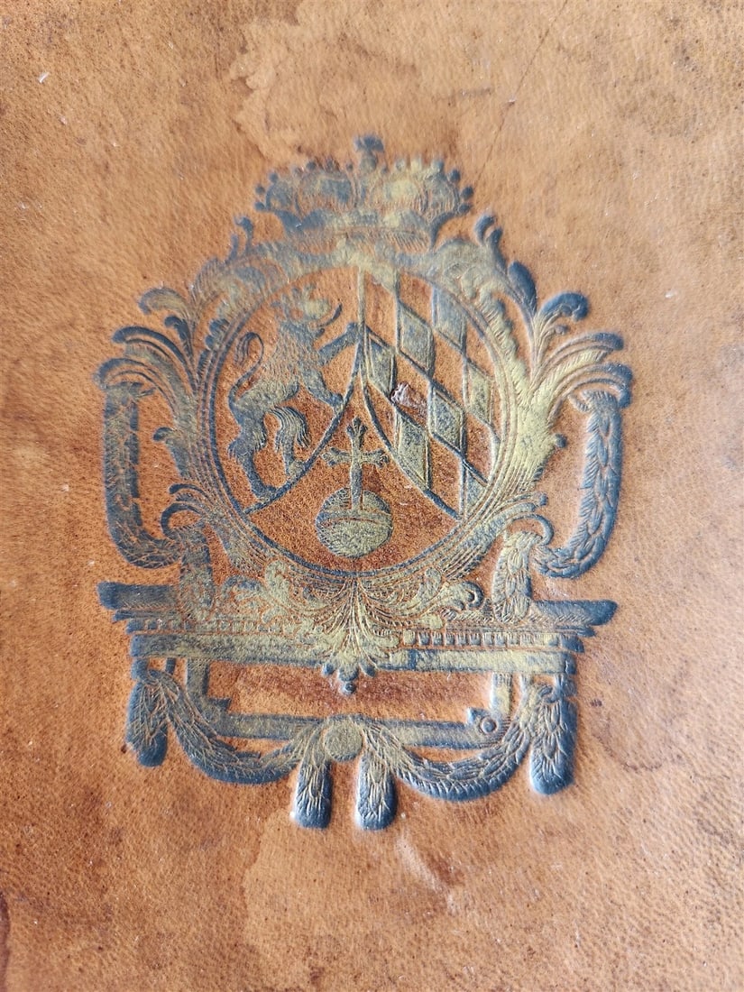 1791 HORACE Epistle to the Pisones in GERMAN antique ARMORIAL BINDING - 5