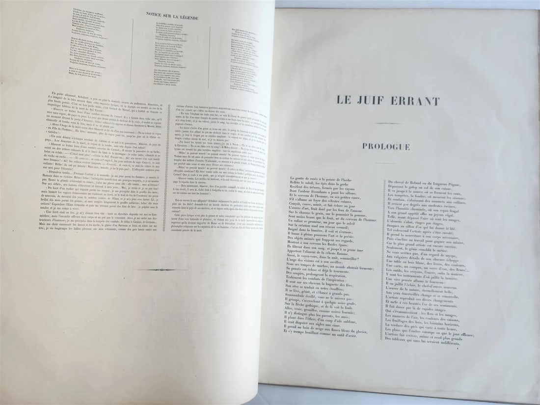 1856 Legend of Wandering Jew ILLUSTRATED by GUSTAVE DORE ANTIQUE LARGE FOLIO - 16