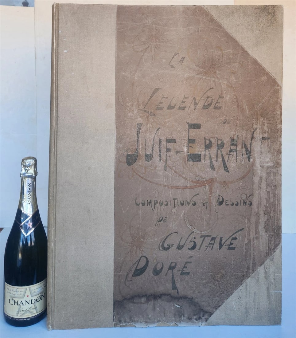 1856 Legend of Wandering Jew ILLUSTRATED by GUSTAVE DORE ANTIQUE LARGE FOLIO - 2