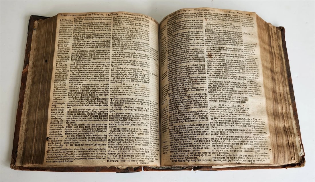 1594 BIBLE in ENGLISH antique OLD & NEW TESTAMENT Deputies of Christopher Barker - 13