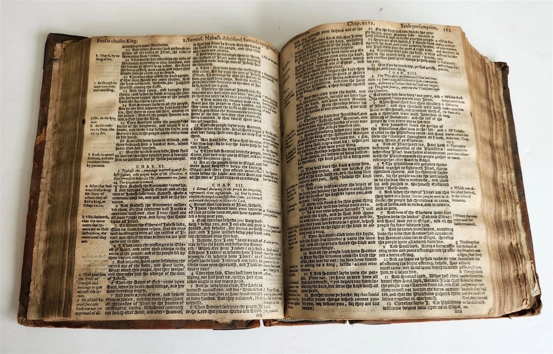 1594 BIBLE in ENGLISH antique OLD & NEW TESTAMENT Deputies of Christopher Barker - 15