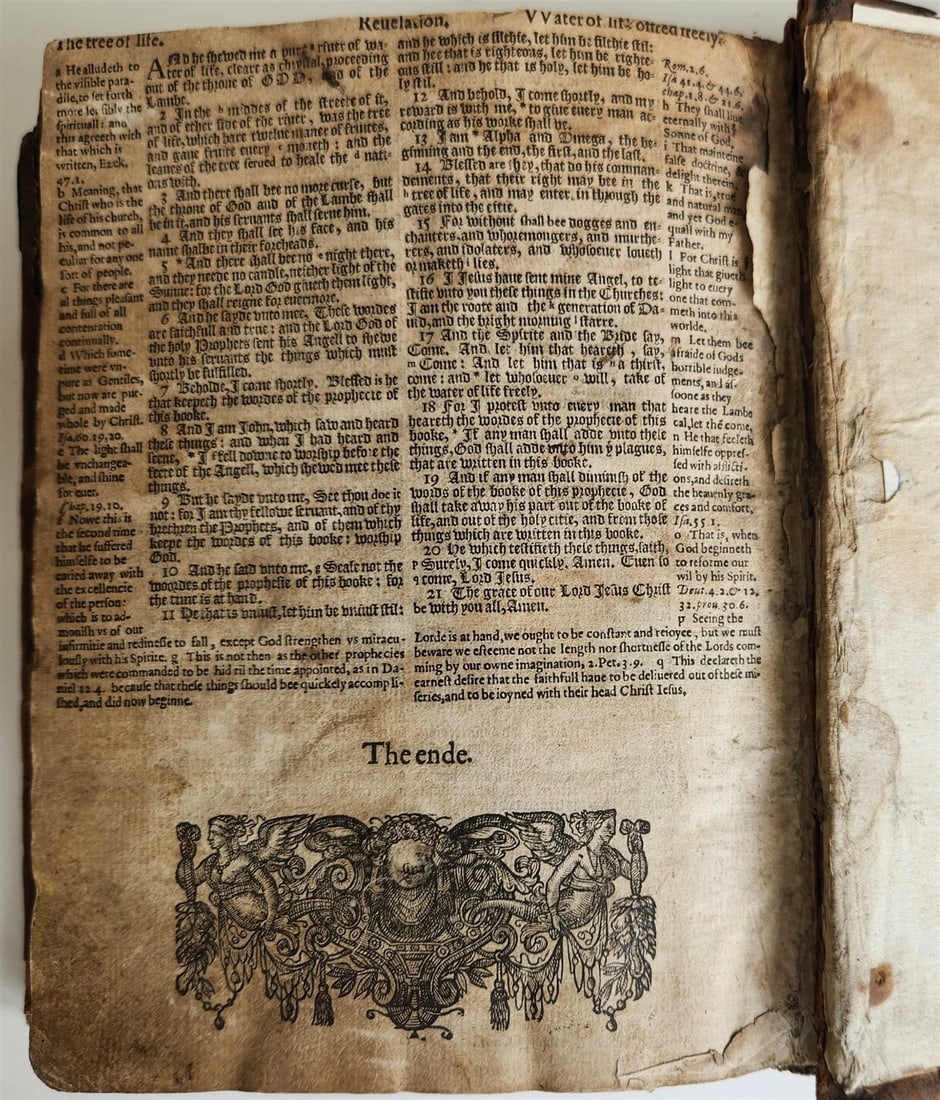 1594 BIBLE in ENGLISH antique OLD & NEW TESTAMENT Deputies of Christopher Barker - 9