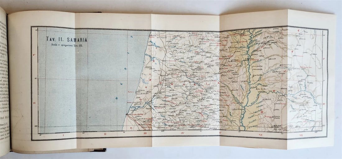 1896 PALESTINE TODAY 2 volumes in ITALIAN antique ILLUSTRATED w/ MAPS - 7