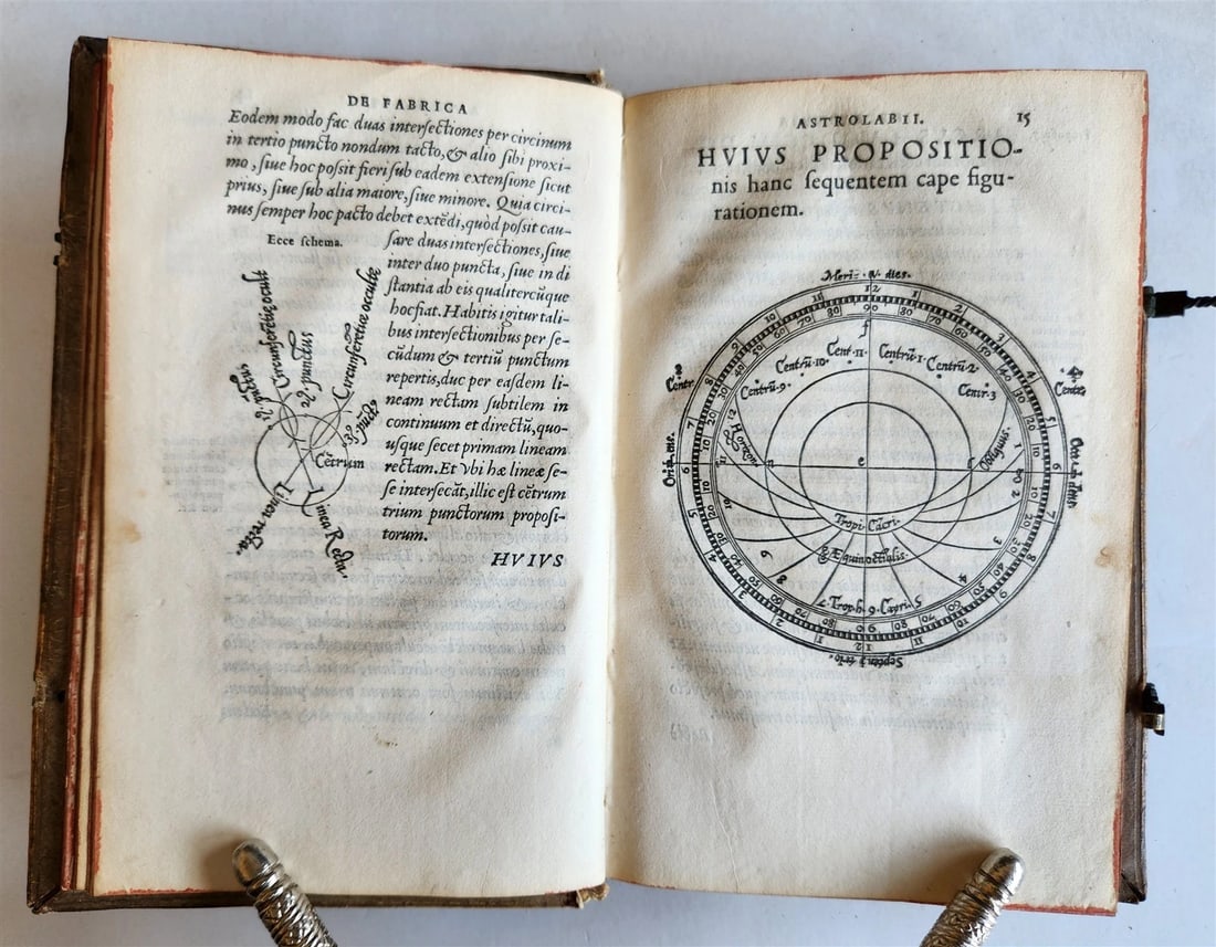 1553 ASTRONOMY Elucidatio Fabricae Ususque Astrolabii by J. STOEFFLER antique - 3