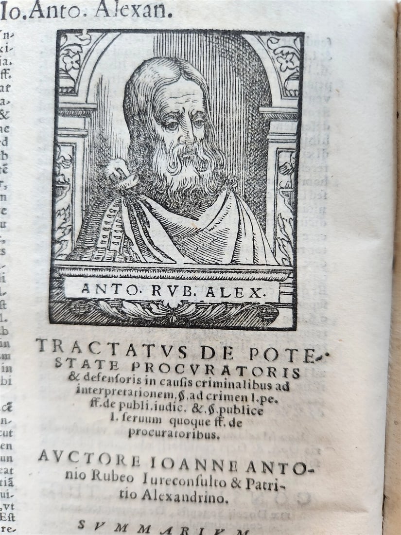 1563 ILLUSTRATED LAW BOOK by Giovanni Ziletti antique Vellum binding 16th CENT.: Title: 1563 ILLUSTRATED LAW BOOK by Giovanni Ziletti antique Vellum binding 16th CENT. Description: Ziletti, Giovanni Battista Volumen Praeclarissimum ac in Primis Omnibus Jurisperitis Pernecessarium