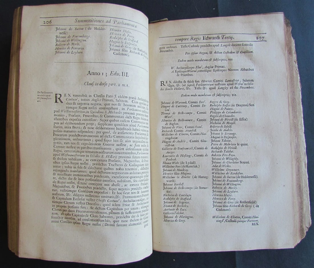 1685 SUMMONS of NOBILITY to PARLIAMENTS by William Dugdale antique London - 5