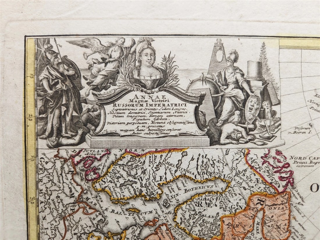 1739 RUSSIAN EMPIRE antique MAP IMPERII RUSSICI et TATARIAE UNIVERSAE Russia - 3
