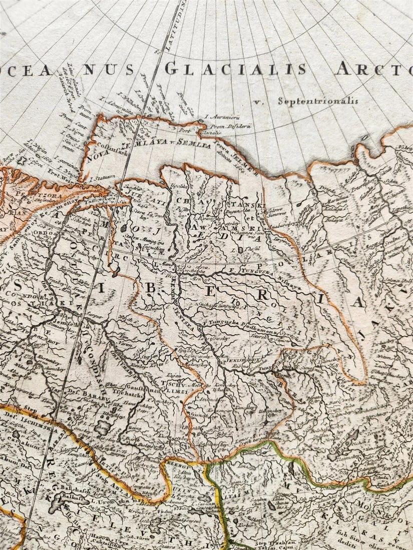 1739 RUSSIAN EMPIRE antique MAP IMPERII RUSSICI et TATARIAE UNIVERSAE Russia - 4