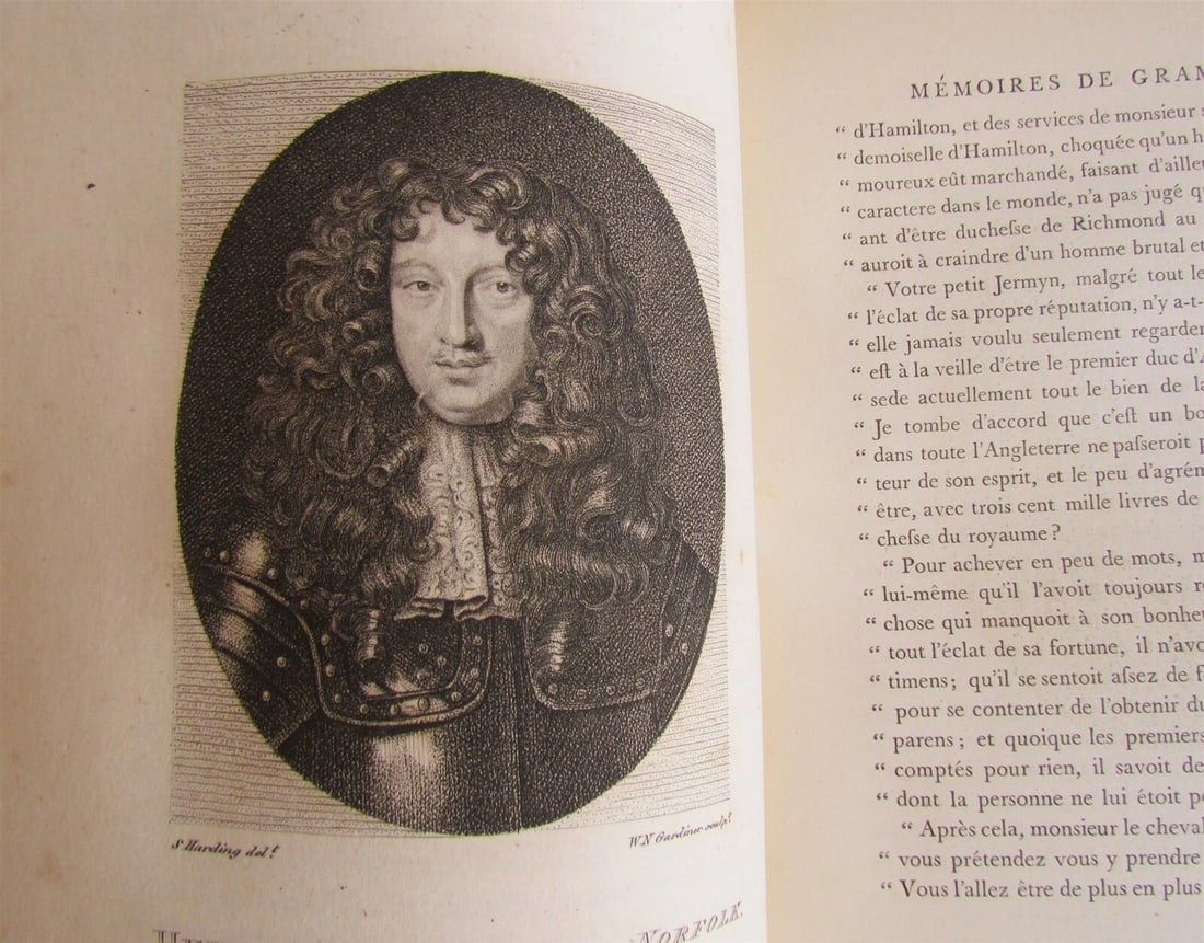 MEMOIRES du COMTE DE GRAMMONT 18th century antique Antoine Hamilton ILLUSTRATED - 11