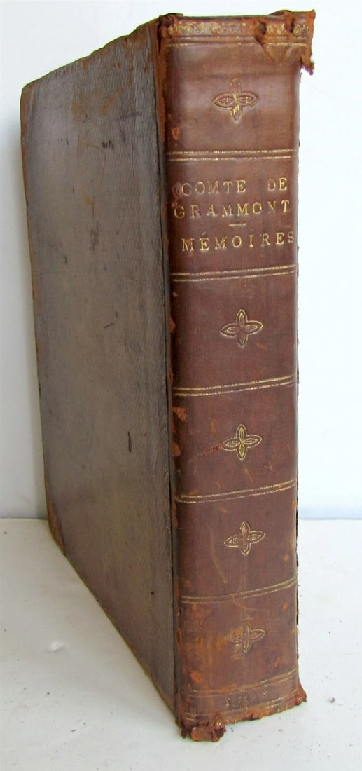 MEMOIRES du COMTE DE GRAMMONT 18th century antique Antoine Hamilton ILLUSTRATED - 2