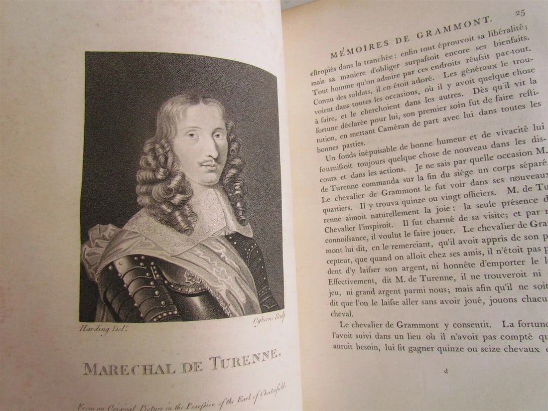 MEMOIRES du COMTE DE GRAMMONT 18th century antique Antoine Hamilton ILLUSTRATED - 6