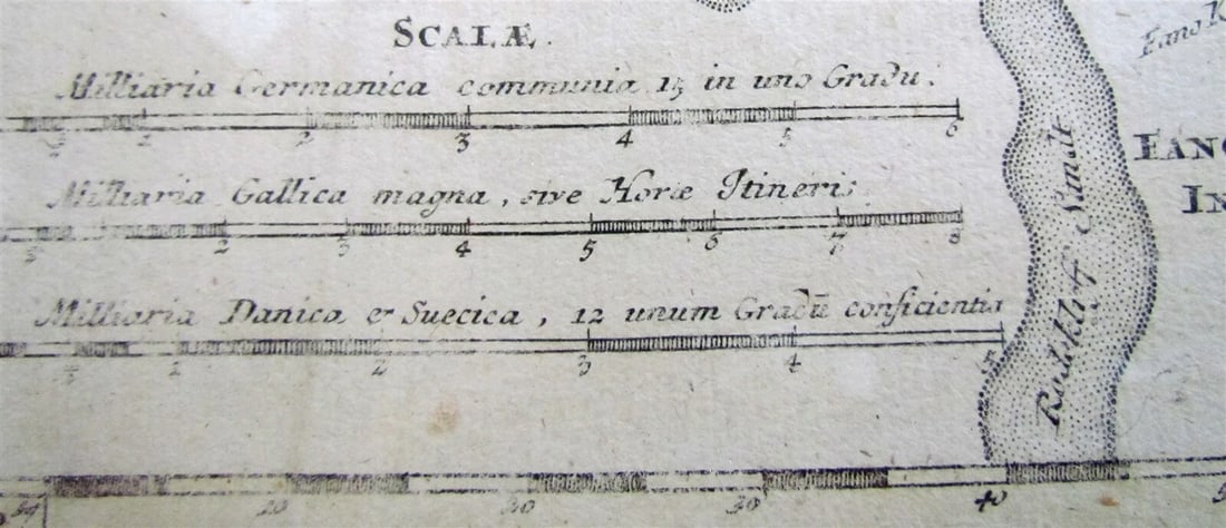 1710 HOMANN MAP OF DENMARK IUTIAE antique CAPT. JOHN SMITH antique - 5