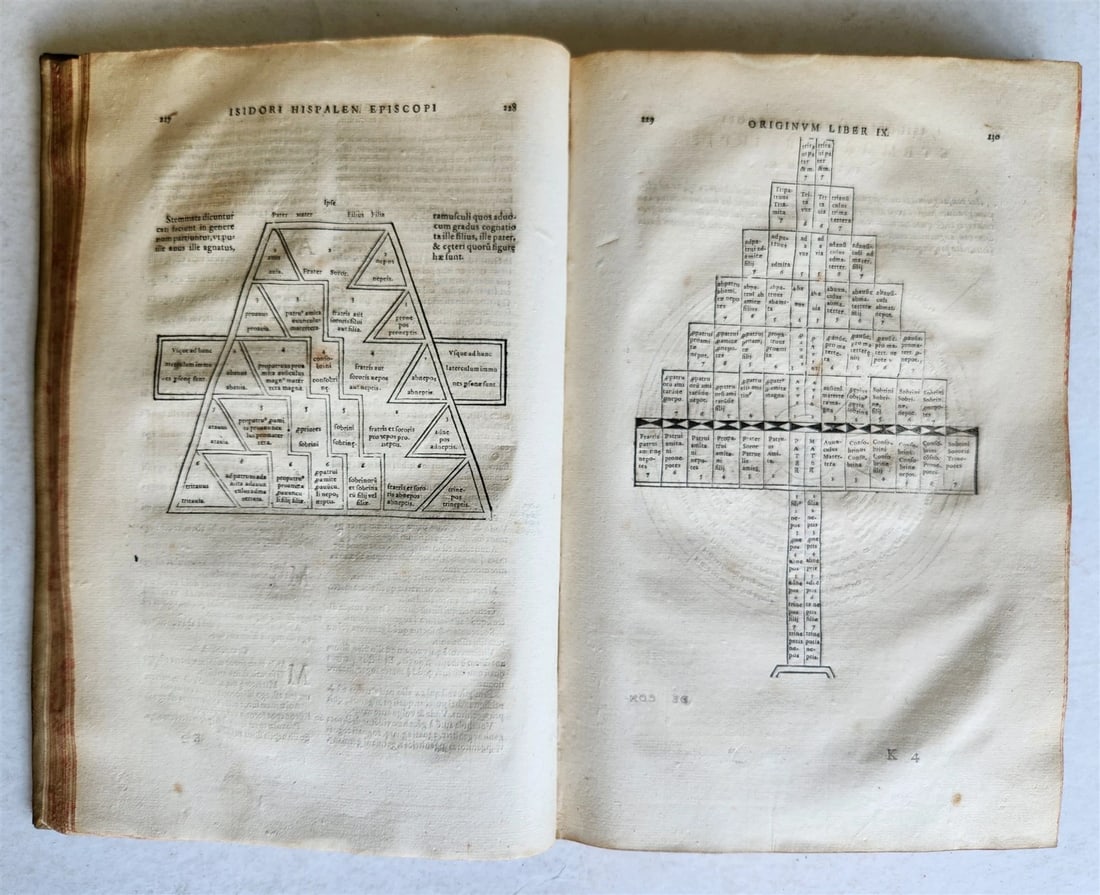 1577 ENCYCLOPEDIA of SCIENCE by ISIDORE von SEVILLA antique VELLUM BOUND FOLIO - 4