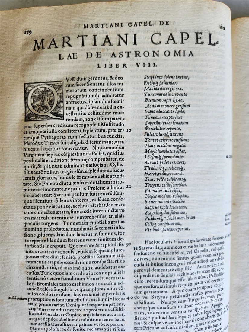 1577 ENCYCLOPEDIA of SCIENCE by ISIDORE von SEVILLA antique VELLUM BOUND FOLIO - 8