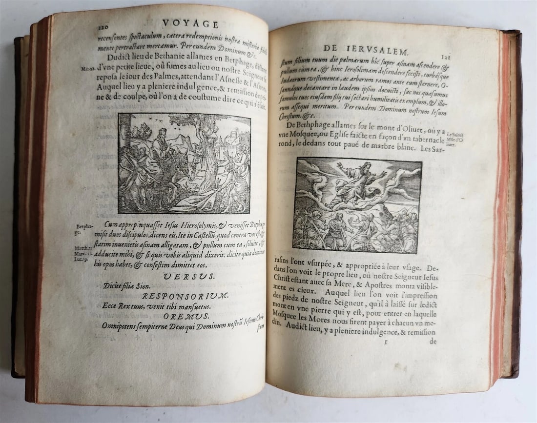 1573 VOYAGE to JERUSALEM & HOLY LAND PLACES antique FULLY ILLUSTRATED w/ MAPS - 11