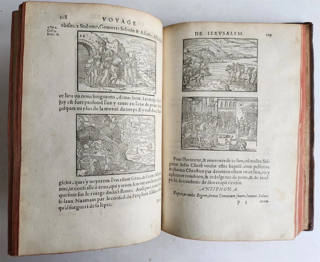 1573 VOYAGE to JERUSALEM & HOLY LAND PLACES antique FULLY ILLUSTRATED w/ MAPS - 13