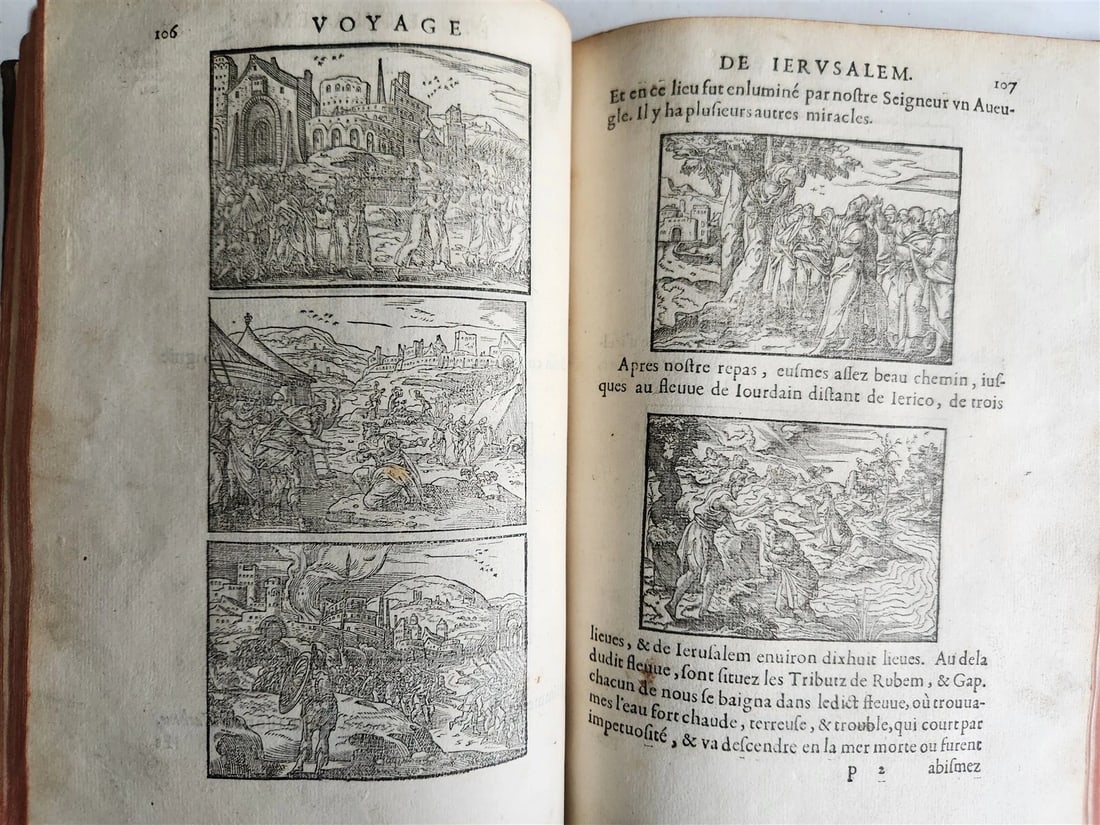 1573 VOYAGE to JERUSALEM & HOLY LAND PLACES antique FULLY ILLUSTRATED w/ MAPS - 14