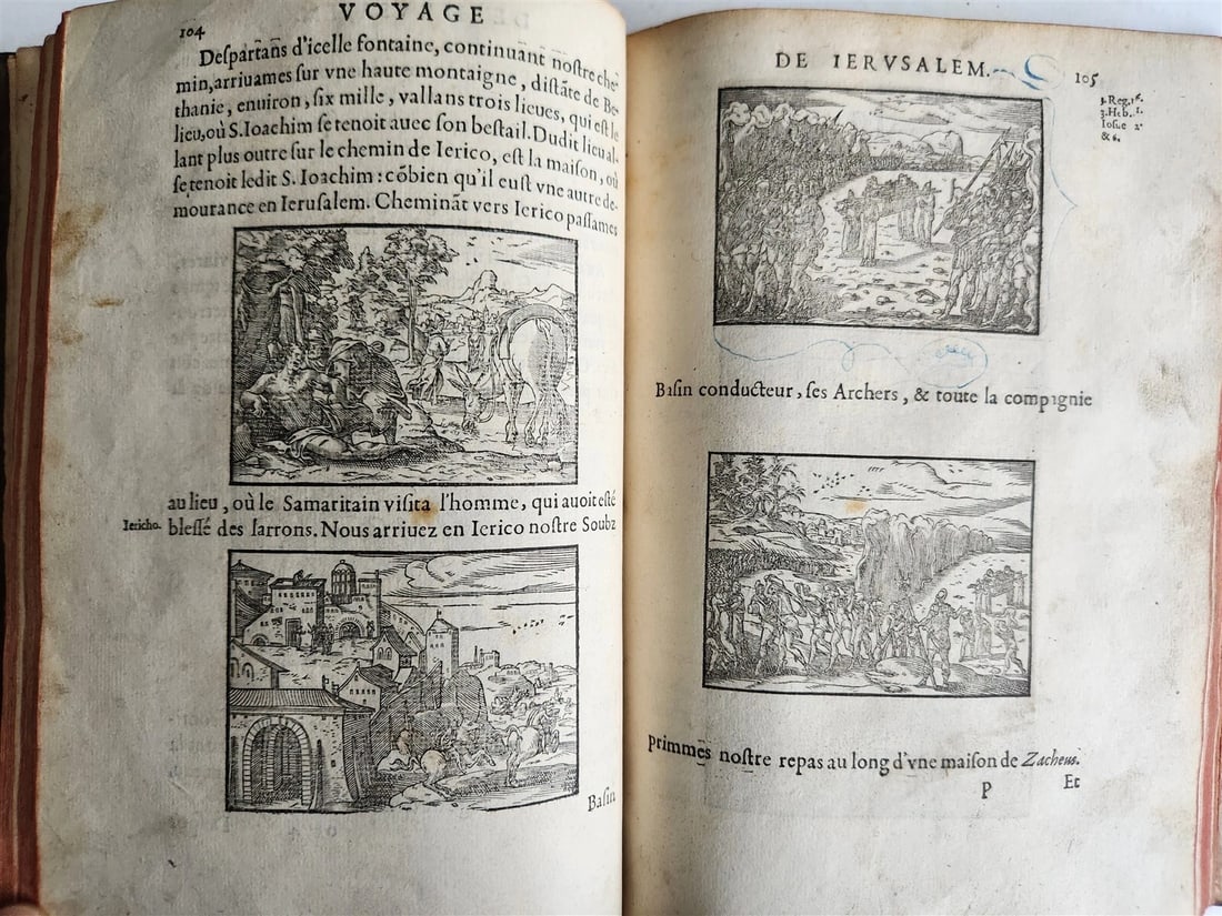 1573 VOYAGE to JERUSALEM & HOLY LAND PLACES antique FULLY ILLUSTRATED w/ MAPS - 15
