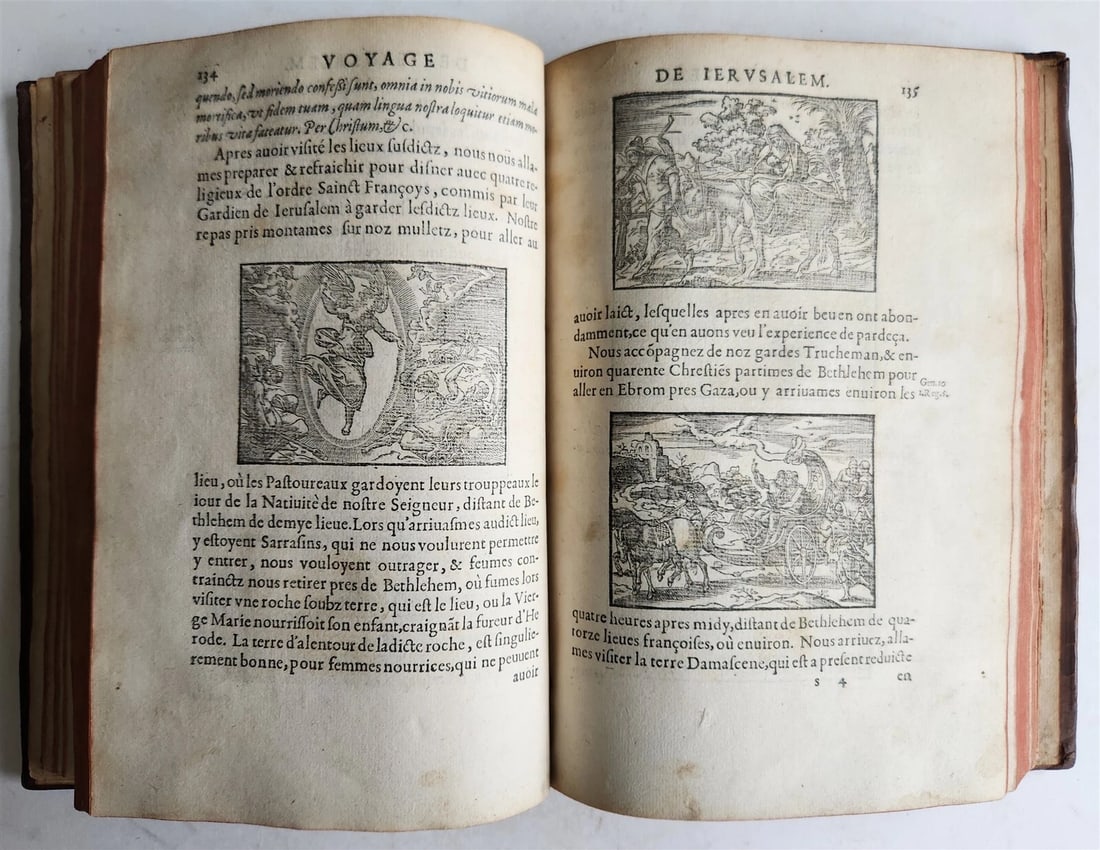 1573 VOYAGE to JERUSALEM & HOLY LAND PLACES antique FULLY ILLUSTRATED w/ MAPS - 6