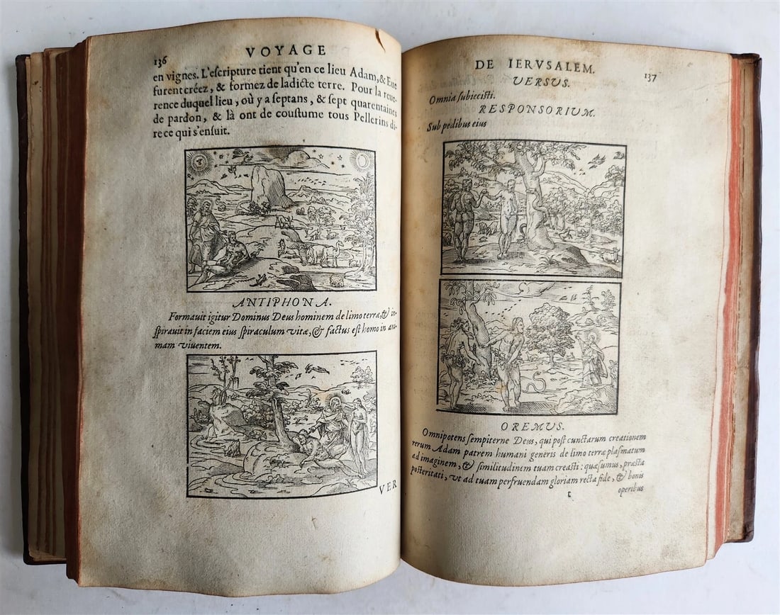 1573 VOYAGE to JERUSALEM & HOLY LAND PLACES antique FULLY ILLUSTRATED w/ MAPS - 7