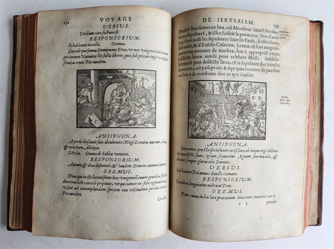 1573 VOYAGE to JERUSALEM & HOLY LAND PLACES antique FULLY ILLUSTRATED w/ MAPS - 8